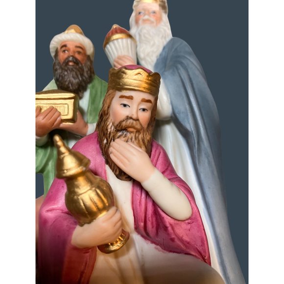 Homco "Three Wise Men" Porcelain Nativity Figurine #1473 - Picture 5 of 12